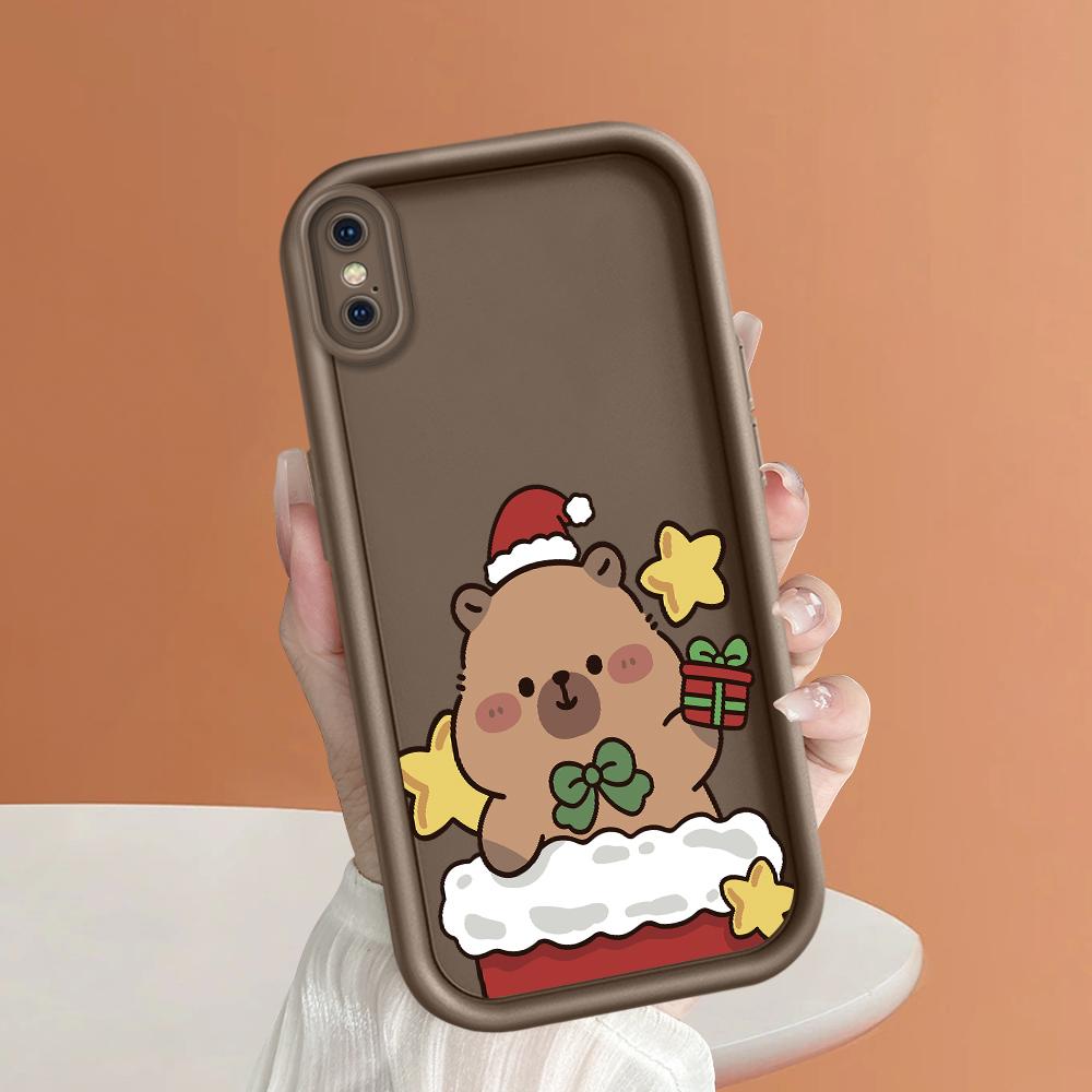 Cute KAPIBARA Soft Phone Casing for Realme OPPO Reno VIVO Infinix Tecno Oneplus Full Cover Camera Shockproof Protection Rubber Case Cover