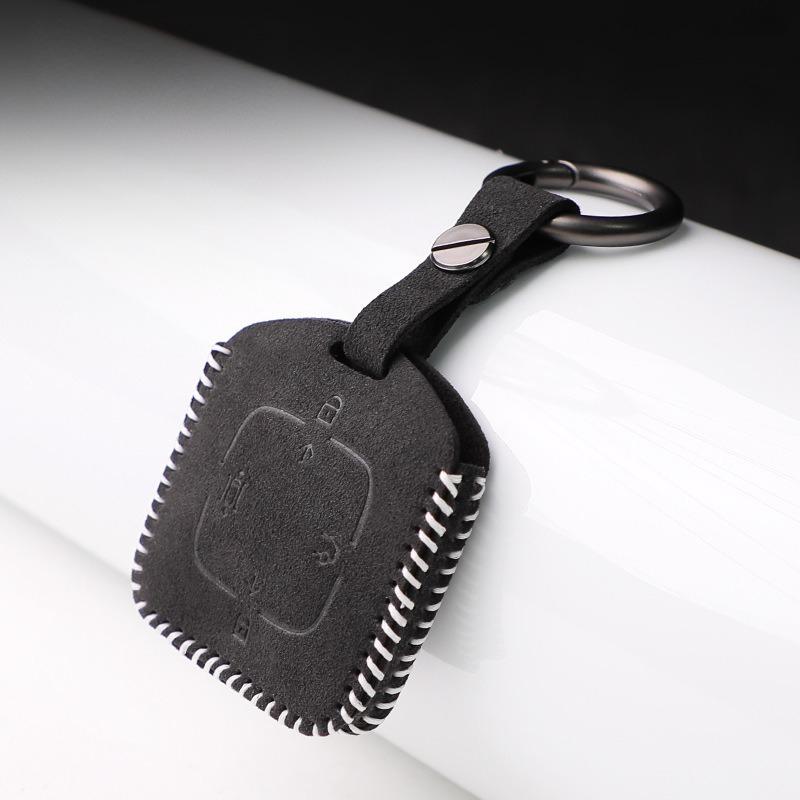 Für Zeekr 7X 001 X 007 009 007Gt Auto Schlüsselhülle Wildleder Leder Schlüsseltasche Auto Fernbedienung Schlüssel Schutzhülle Dekor Zubehör