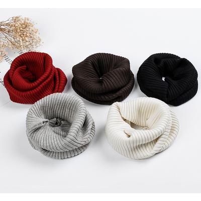 Herbst- und Winterseidencashmere-Schal für Damen und Herren, warm gestrickt, winddicht, zum Überziehen, Nackenbedeckung, Wollschal