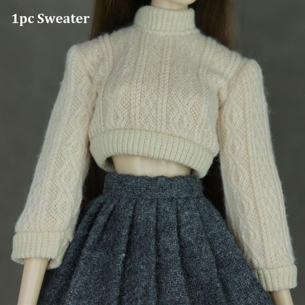 Handmade Doll Accessories Tops Mini Dressing Clothes New Doll Knitted Sweater for 1/6 Doll
