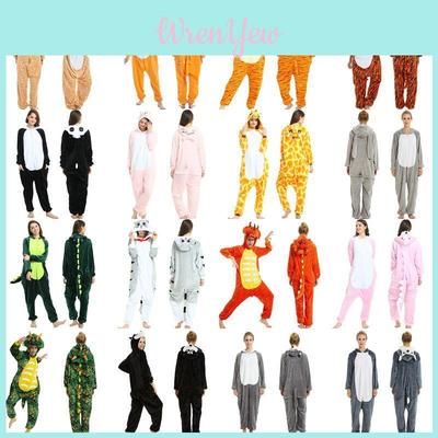 Luksuriøst Blød Unisex Voksen Dyre Onesie Jumpsuit For Ultimativ Afslapningskomfort