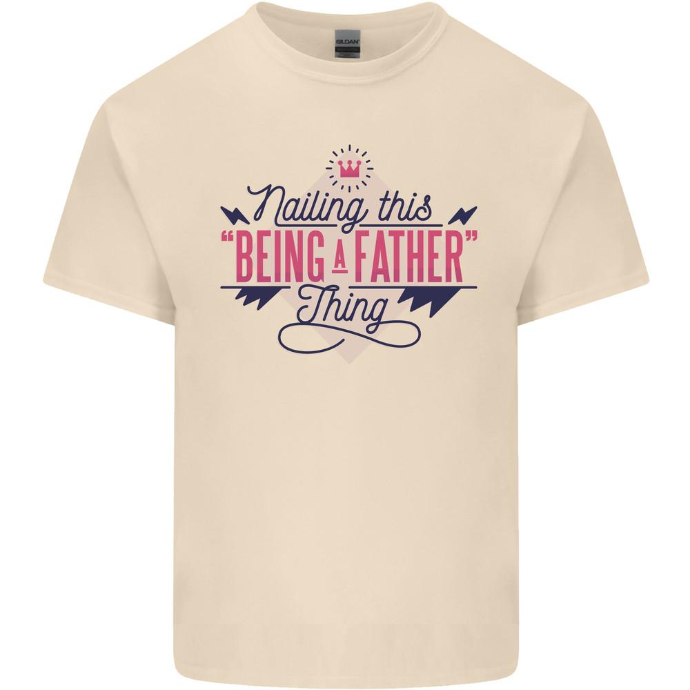 Fathers Day Nailing This Being a Father Dad Mens Light Cotton T-Shirt Unisex T-Shirt L