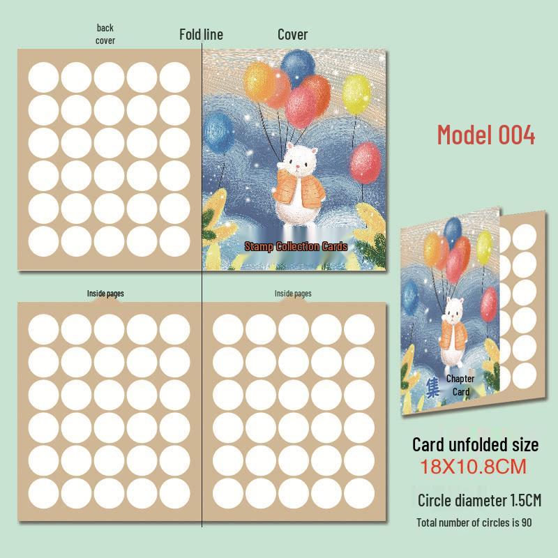 Creative Personalized Reward Points Card: Dance, Painting, and Children s Wish Stamp Collection.