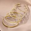 Nuovi Bracciali 2023 per Uomo e Donna Bracciali da Nightclub Lusso Festa Metallo Pentagramma Set di Bracciali Oro Inciso Gioielli Retrò Regalo
