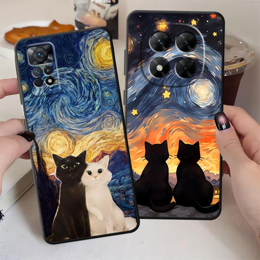 Cartoon Cute Cat Phone Cover Case for Xiaomi Redmi Note 14 10 K80 12 11 9 8 7 A3 A4 A5 14C A1 13 Pro Plus 12C 13C K40 A1 A2