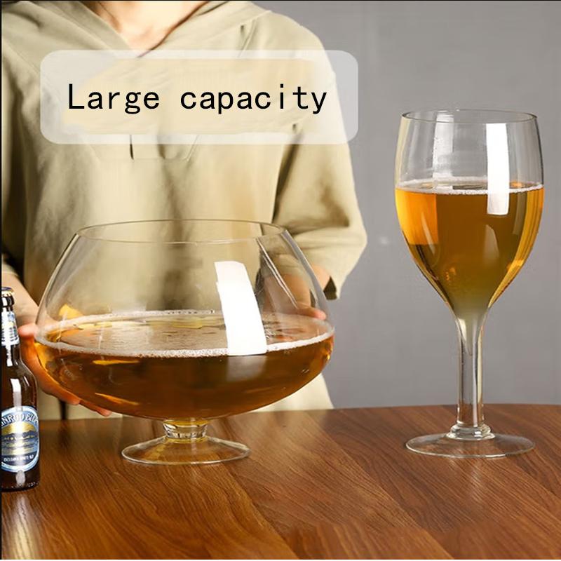 1000ML/2000ML/3000ML Extra Large Wine Glass Giant 1pc Large Capacity Beer Cup Red Wine Glass Goblet Hero Cup Wine Glass