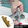 Faucet Angle Valves Broken Pipe Extractor Tool Universal Steel Faucet Screw Extractor Home Maintenance Water Pipe Removal Tool