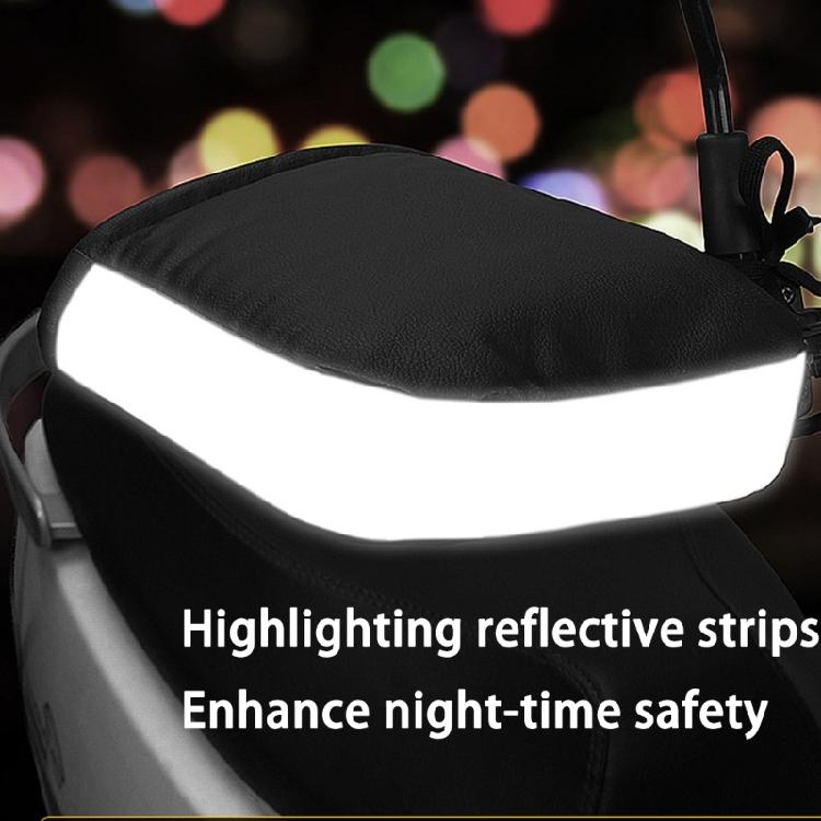 Thermal Insulated Motorcycle Riding Gloves Windproof Reflective Handlebar Muffs Cover For Winter Riding