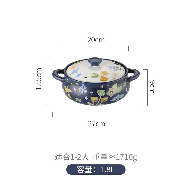 

Korean Ceramic Casserole Creative Drum-shaped Stew Pot Spodumene Saucepan Kitchen Pan Home Cookware Cooking Tools Clay Pot