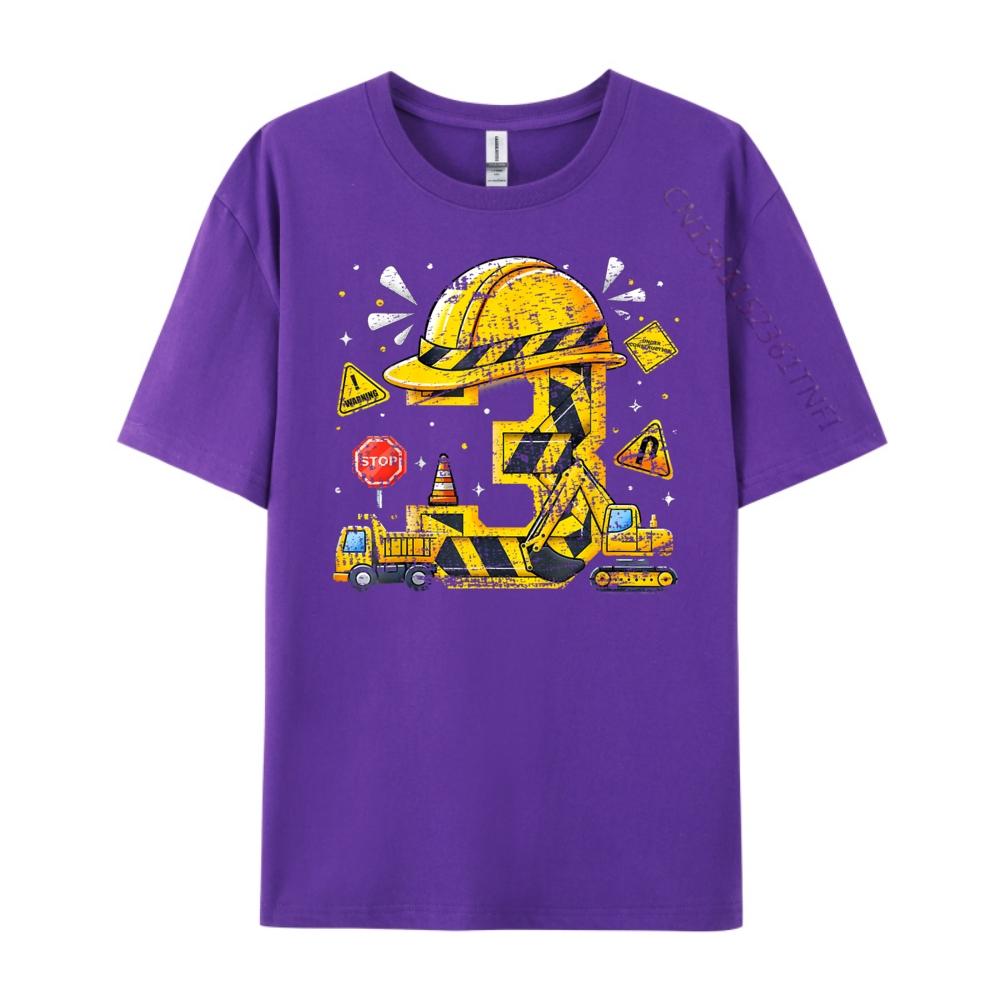 Kids Three 3rd Birthday Construction 3yr Boy 3 Years Old Boy Mens Clothing New In Tops Tees Tshirts