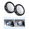2Pcs Car Rearview Mirror 360° Rotating Blind Spot Mirror w/ Suction Cup [Black]