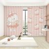 Cartoon Cute Rabbit Pattern High Blackout Curtains Children's Room Early Education Center Kindergarten Shading Drape New Style