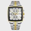 Top-Marke Luxus Herrenuhren Mode Militärisch Quadratisch Chronograph Quarz Armbanduhren Herren Sport Wasserdichte Uhr