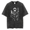 Jujutsu Kaisen Zen'in Maki & Mai Battle Scene Vintage Washed Anime T-Shirt, Unisex Dark Fantasy Anime Fan Streetwear Tee, 100% Cotton