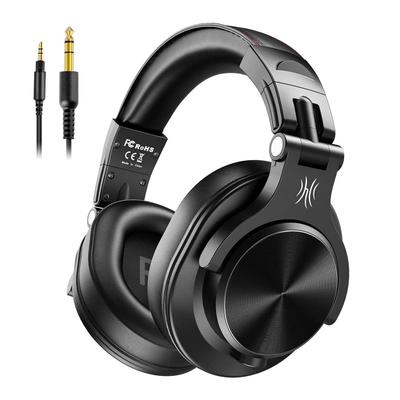 OneOdio A70 Kabellose Kopfhörer, Bis zu 72 Stunden Wiedergabezeit, Bluetooth-Kopfhörer, Kabelgebunden und Kabellos, Doppelte Nutzung, Over-Ear, mit Mikrofon, DJ-Kopfhörer
