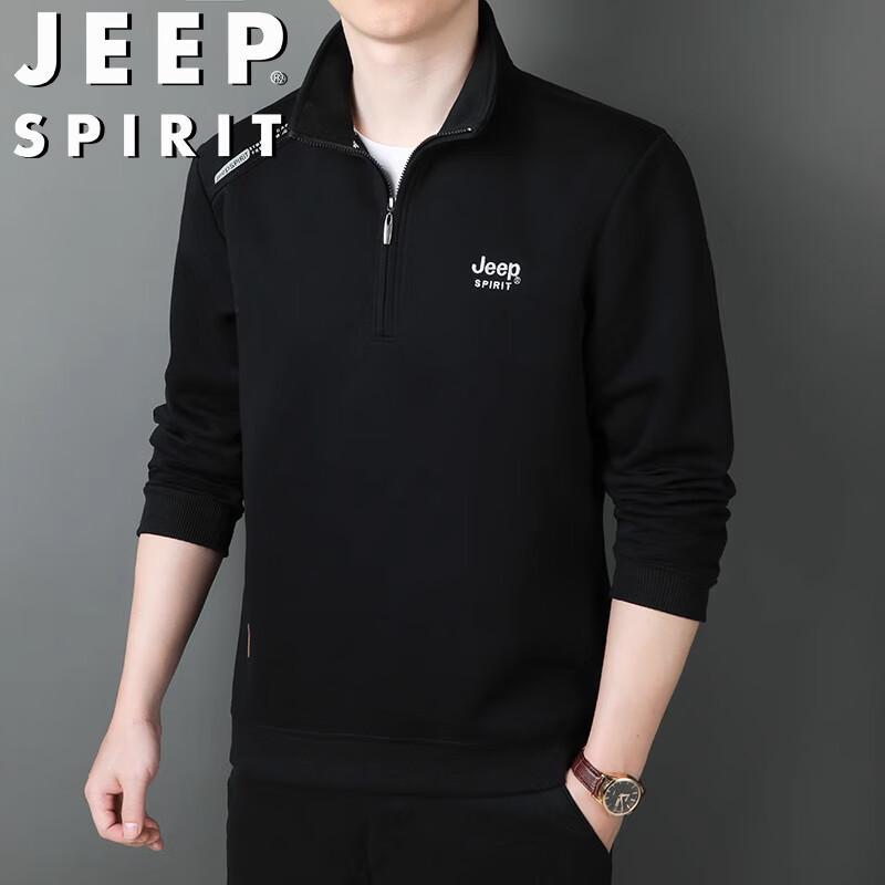 JEEP SPIRIT Men s Long Sleeve Polo T-Shirt 3XL
