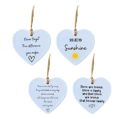 Thank You Gift, Appreciation Gift, Acrylic Hanging Heart Plaque Gift, Never Forget the Difference You Make, Plaque Bag