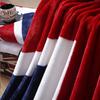 Amerikaanse Vlag Bed Bank Deken Machine Wasbare Bankhoes Zacht Flanel Warm Pluche Bed Gooi Deken Reizen Beddengoed Deken