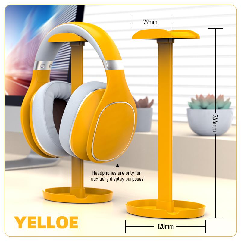 

Z2 Universal Headphone Stand Portable Gaming Earphone Holder Rack Desktop Organizer Headset Display Bracket For AirPods жовтий