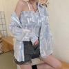2025 Women's Korean Style Loose Sunscreen Blouse - Spring/Summer Casual Thin Sun Protection Shirt