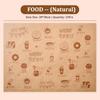 25 Pezzi Carta Cerata per Gastronomia per Cibo, Fogli per Cesti Cibo Picnic, Fogli Cerati per Avvolgere Gastronomia Resistenti al Grasso, 11 x 15 Pollici