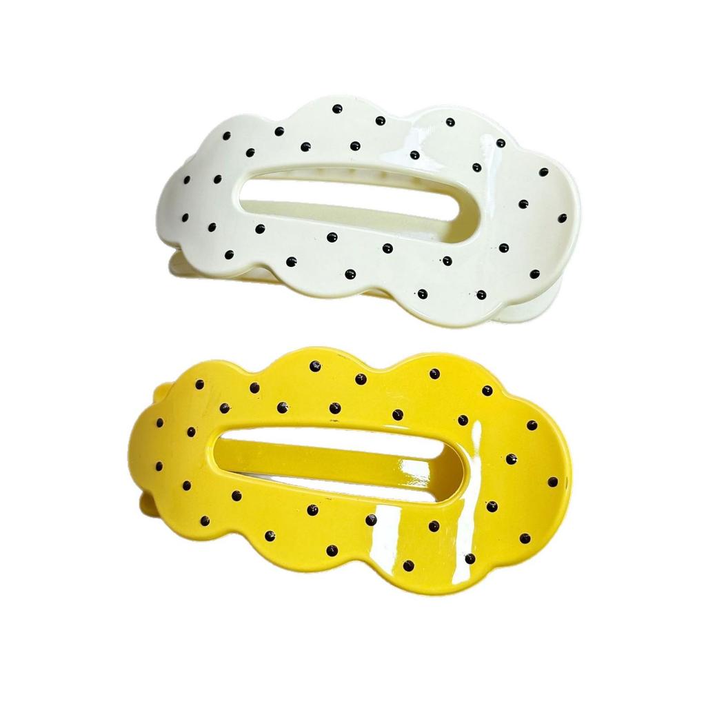 Korean Irregular Cloud Hair Claw Duckbill Clip - Dopamine Style for Women, Flat Head Comfort, Yoga-Friendly (2026 Edition)