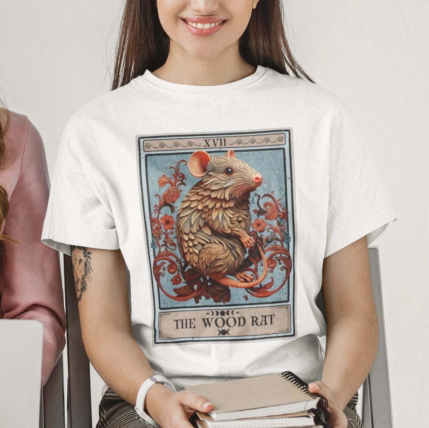 The Wood Rat Tarot Card Shirt, Rat Chinese Zodiac 4XL