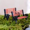 Bench Park Creative Mini Model Miniature Landscape Garden Decorative Ornament