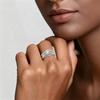Authentic Ring Copper Square Zirconia Princess Ring White Sparkling Womens Ring Anniversary Fine Gift Accessory Jewellery