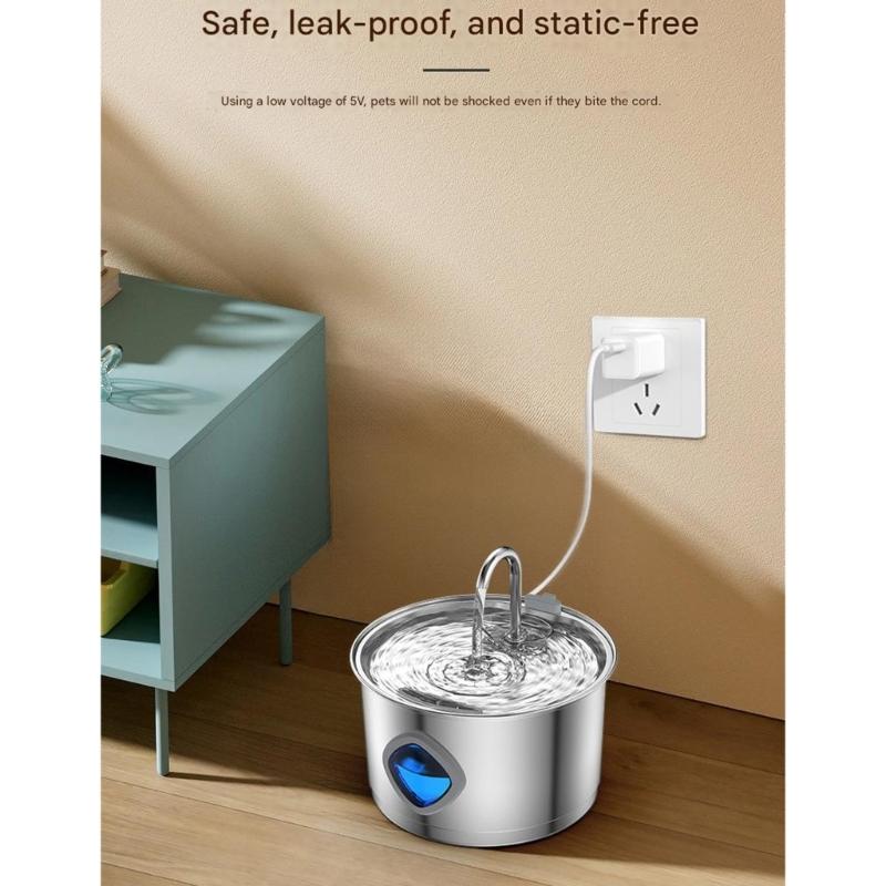 Battery Operated Pet Water Fountains Large Capacity Cats Water Dispenser for Home and Outdoor Activity