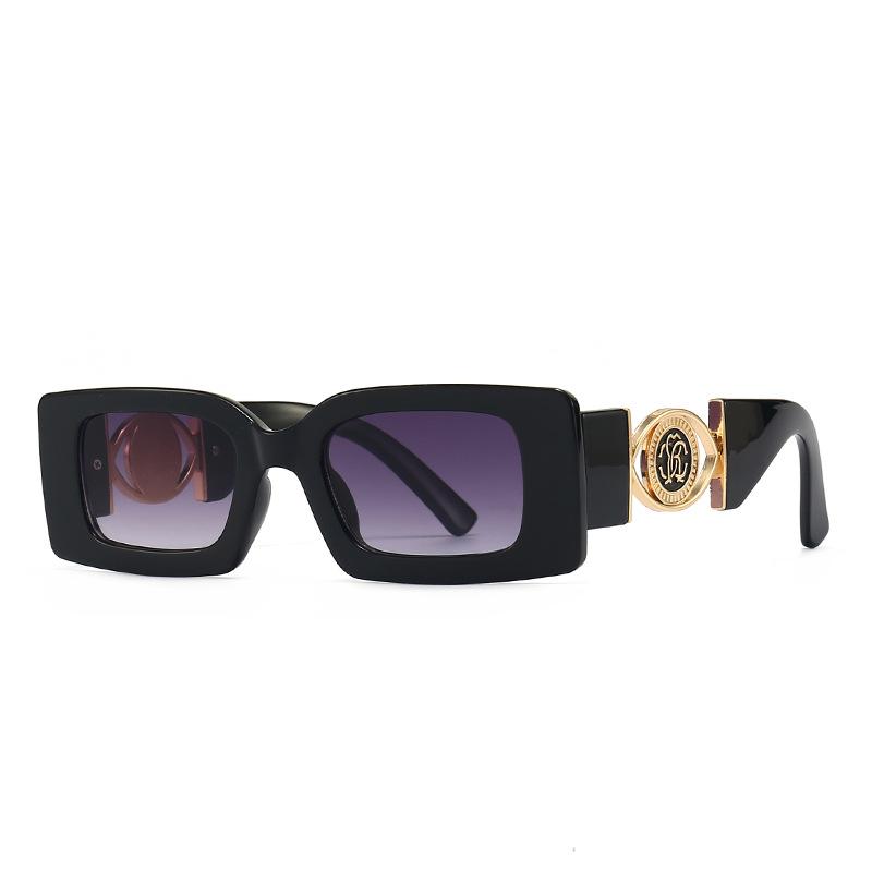 Luxury Ins Fashion Women Sunglasses Multi Color Square Tiny Ladies Shades Marble Designer Glasses