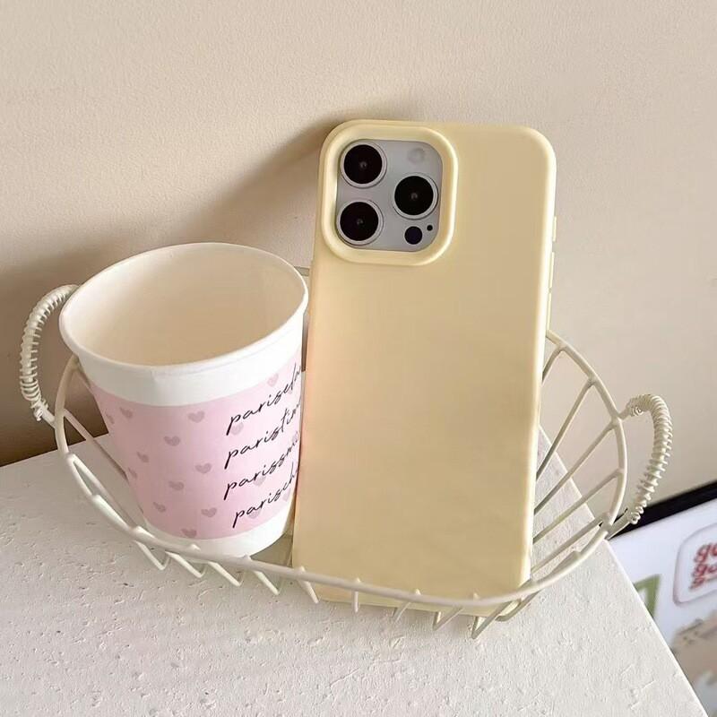 Slim TPU Phone Case IPhone 12 To 17 Series Shockproof Soft Cover In Solid Colors Minimalist Design Daily Use