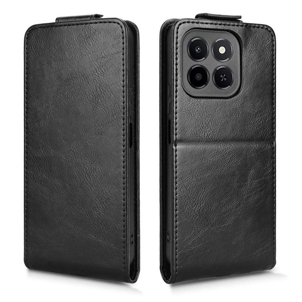 For Honor X6c 4G Stand Case Magnetic Clasp Vertical Flip Leather Phone Cover with Card Holder