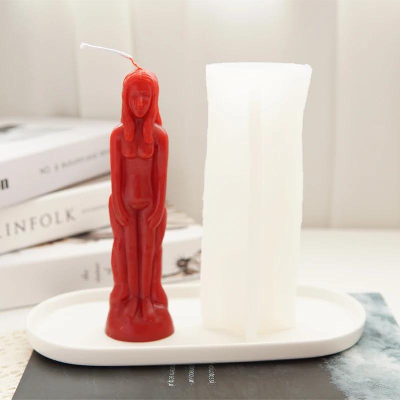 3D Fashion Human Silicone Candle Mold DIY Men and Women Sculpture Plaster Resin Crystal Casting Molds Home Decoration Crafts