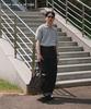 CUZNELLO Cool Cotton Open Collar Short Sleeve Knit_Gray