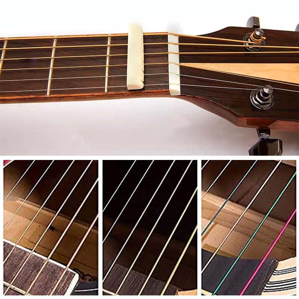 Guitar Accessory Metal String Set for Acoustic Ballad Replacement Steel and Guitar String Winder Kit, Guitars, Strings, Picks, 3-in-1