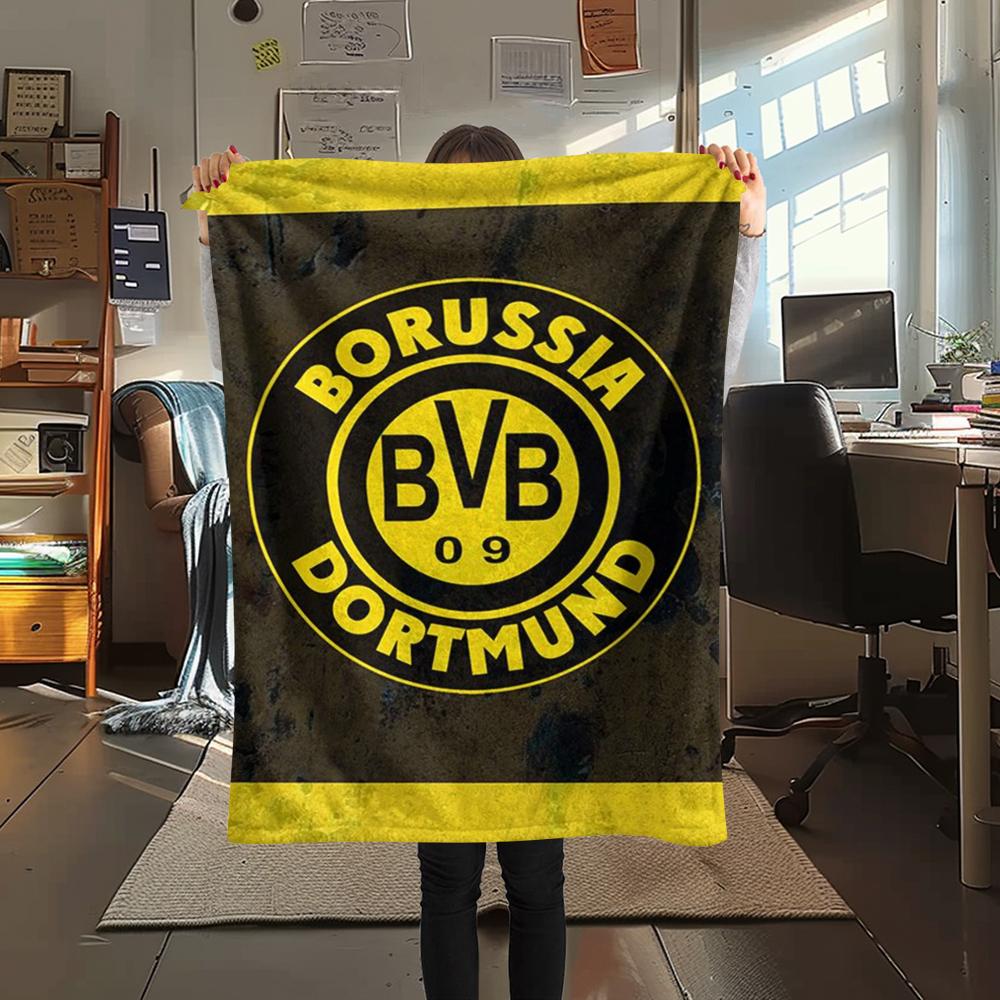1pz Coperta in Flanella con Stampa di Dortmund, Alta qualità Confortevole per Tutte le Stagioni, Decorazione per la Casa, Calore e Comfort, Perfetta per Regali di Natale28