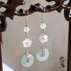 Shell Flower Ear Hooks (Pair)