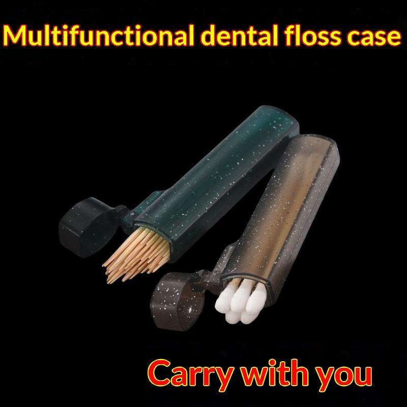 Transparent Mini Storage Box Portable Space Saving Organizer for Band Aid Toothpick Cotton Swab Office Desk Use