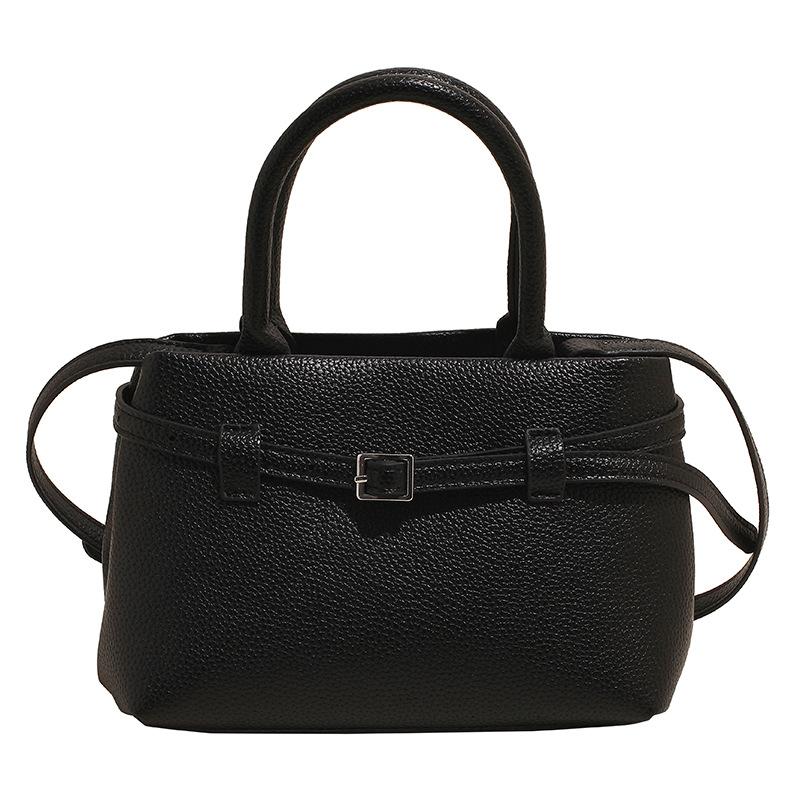 Wholesale Simple Temperament Portable Platinum Bag Women's Business Commuter Style Advanced Lychee Pattern Messenger Bag