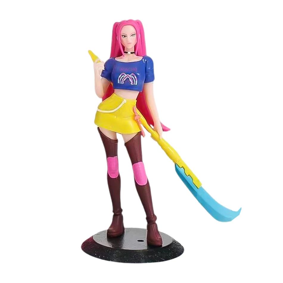 18cm Anime Kpop Demon Hunters Figure Action Toy Derpys Tiger Rumi Mira Zoey Sussy ornament Figurine Doll For Fans Christmas Gift