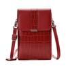 New 2023 Women's Crocodile Pattern Belt Buckle Cover Bag Multi-functional Mini Phone Bag Pu Leather Material