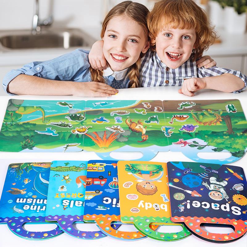 CPC Cross-border Children's Bubble Sticker & Jelly Quiet Puzzle Book - Early Education Toy with CE Certification
