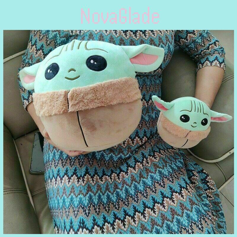 Peluche Carino Baby Yoda in Taglie da 5 o 10 Pollici con Imbottitura Elastica Ultra-morbida
