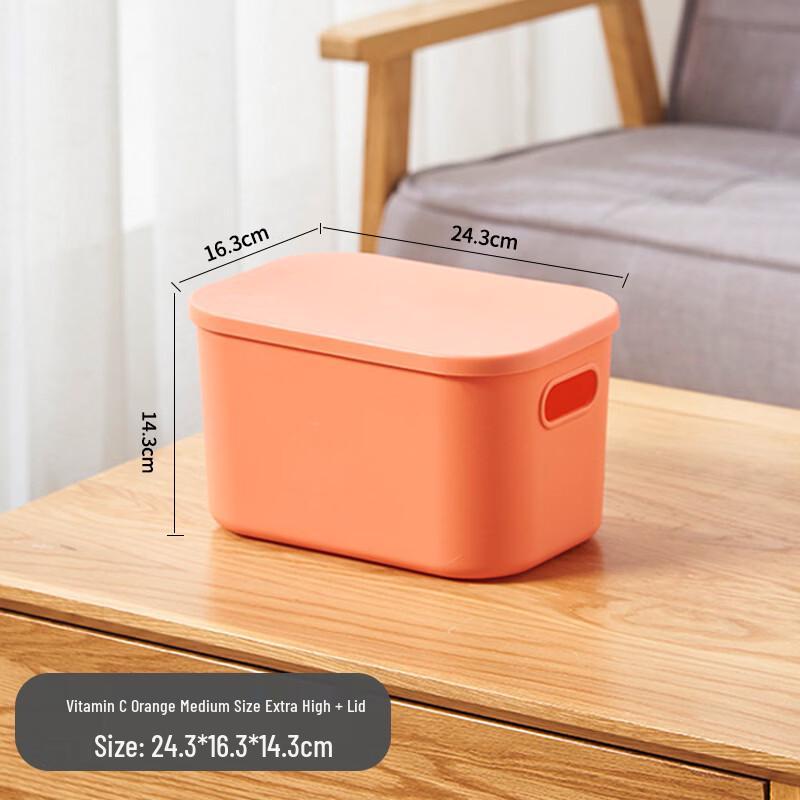 Churong Portable Desktop Storage Box with Lid