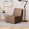 Floor Lazy Sofa - Leather Upholstery for Living Room & Balcony, Modern Minimalist Tatami Style, Leisure Lounge Chair