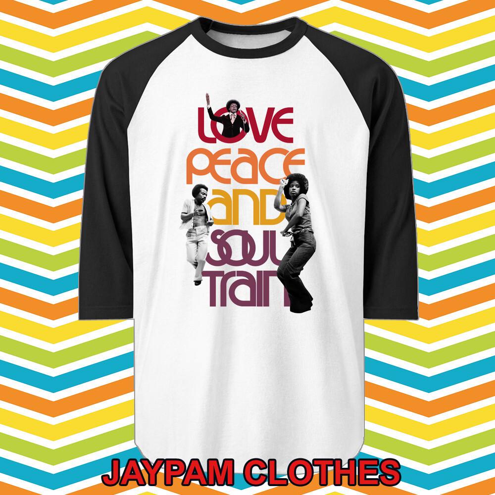 Soul Train Picture Men s Raglan Black Size S 2XL M