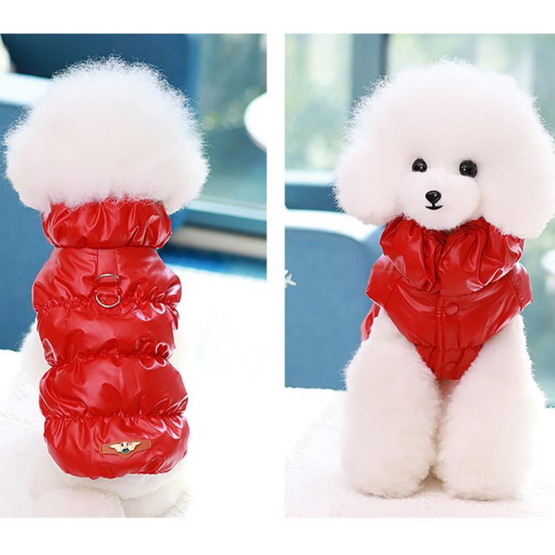 Roupas para cães Colete de inverno Roupas quentes de algodão acolchoado Roupas para cães Roupas para bipés Roupas para animais de estimação