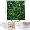 Shower Curtain: Lush Tropical Greenery and Flowers for a Fresh and Natural Bathroom Decor