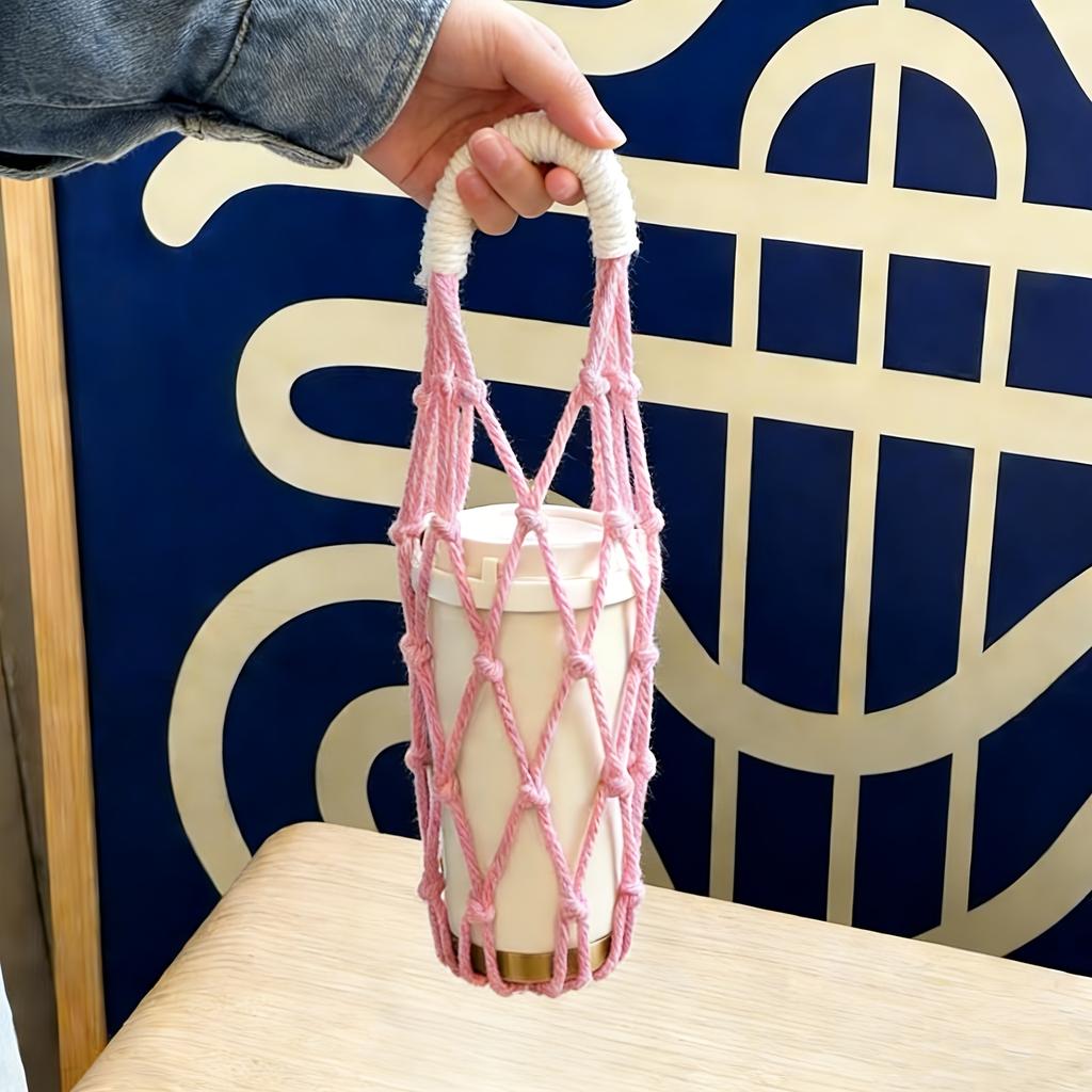 Water Bottle Protective Cover& Coffee Cup Mesh Bag, Thickened, Anti-slip, Anti-fall, Lightweight and Easy to Carry, Cup Accessories